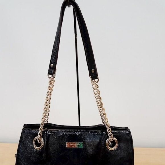 Kate spade black patent leather shoulder bag - Picture 3 of 8